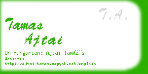 tamas ajtai business card